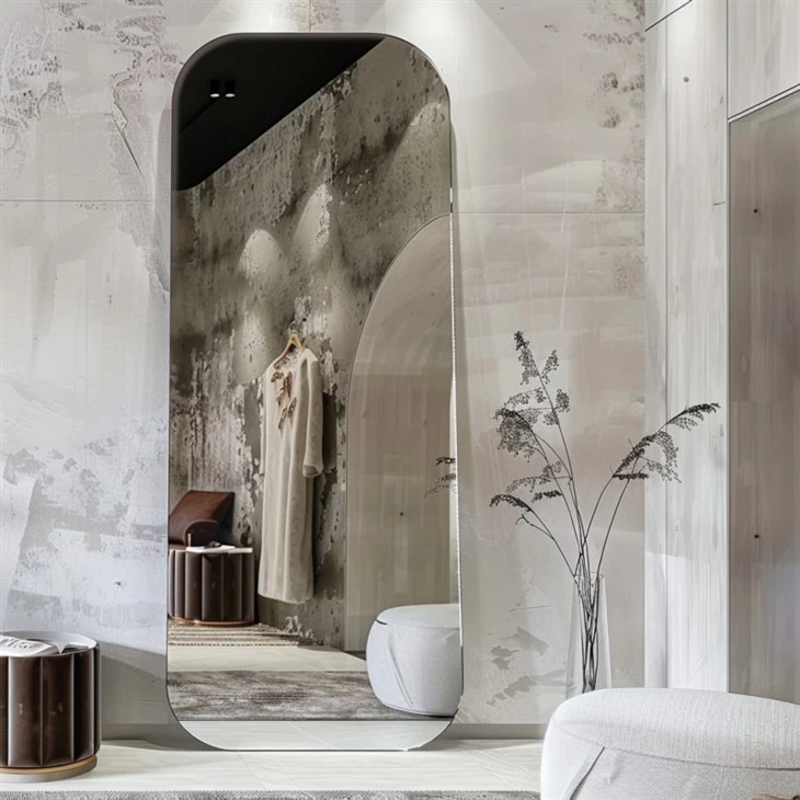 Frameless Full Length Mirror